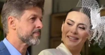 Michelle Loreto se casa com diretor da Globo e 'vestido de noiva' rouba a cena; confira