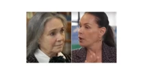 'Chegou a ouvir meu áudio?': Carolina Ferraz questiona Regina Duarte, em reencontro após rixa política; atrizes foram rivais em 'História de Amor'