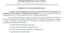 GSI corrige portaria que nomeava 'Fulano' e 'Cicrano de tal' para segurança presidencial