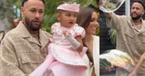 Basiquinho? Ele nem sabe o que é isso! Neymar ostenta look de R$ 14 mil em festa milionária da filha Mavie