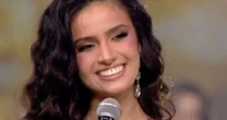 Miss Roraima se constrange ao responder pergunta de Galisteu no Miss Brasil: 'Desculpa'