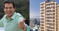 Porto Belo e de luxo! Novo imóvel de Celso Portiolli custa R$ 1,8 milhão em prédio com IA, robô, salão de beleza, piscina coberta e mais 35 áreas de lazer