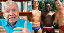 Boni revela foto ao lado de Pelé e Boninho: 'Juntos de tanguinha'