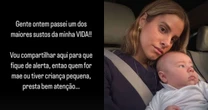 Shantal relata susto com crise do filho caçula: 'Estava mole e sem respirar'