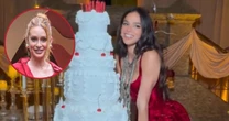 5 andares, cerejas e babados: bolo gigante rouba a cena no aniversário de Bruna Marquezine e tem coincidência com Marina Ruy Barbosa