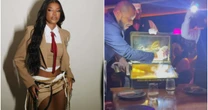 Ludmilla come bife de R$ 5,6 mil servido em mala dourada