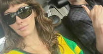 Enteada de Carlo Ancelotti aposta em look estiloso para torcer pelo Brasil no segundo jogo da Copa