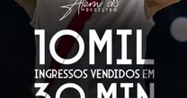 Tem demanda! Luan Santana vende 10 mil ingressos em meia hora para show em Niterói
