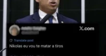 Nikolas Ferreira é ameaçado de morte ao comentar assassinato de Charlie Kirk: 'vou te matar a tiros'