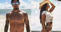 Gabriel Medina e modelo curtem dias na Bahia