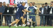 Com pênalti marcado por Kassab e passe de Nunes, Tarcísio faz gol e time do governador vence; veja