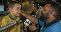 Garotinho corneta Neymar ao vivo no SporTV: 'Só fica caind'