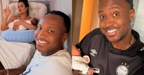 Fofura! Carol Peixinho e Thiaguinho revelam rostinho do filho: 'Amor e pureza'