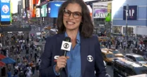 Brasileiros cantam 'Parabéns' para Renata Vasconcellos em Nova York; veja