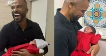 Alexandre Pires compartilha primeira foto com o neto; veja