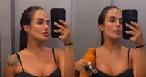 Carol Peixinho exibe barrigão antes de treinar e surpreende os seguidores