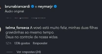 Não gostou? Mãe de Bruna Biancardi opina sobre nova gravidez: 'Deus no controle' da filha: