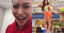 Foi para o Tá Com Nada! Sem água, Gracyanne Barbosa toma banho na academia