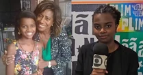 Mirella Archangelo, a mini Gloria Maria, recusa comparações: 'Não dá pra substituir'