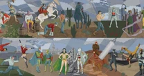 Quem são os personagens presentes no Mural da Justiça em 'Superman'