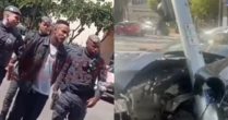 Vídeo: Gato Preto é preso horas após grave acidente de carro em SP; namorado de Bia foi levado algemado por policiais