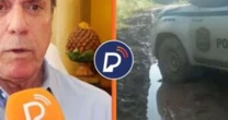 Cabo: viatura da PM atola em estrada de barro e morador cobra gestão Lula Cabral