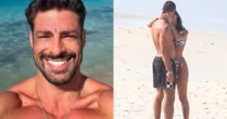 Quem será? Cauã Reymond é visto aos beijos na praia
