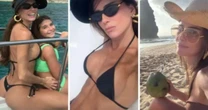 Muita gata! Deborah Secco tira onda durante suas férias