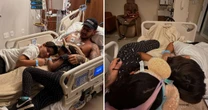 Rapper Hungria posta foto com os filhos durante internação por metanol: 'Me recuperando'