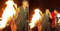 Perigo! Bailarina é atingida por fogo durante show; veja o vídeo