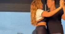 Paolla Oliveira publica vídeo dançando zouk com instrutor da 'Dança dos Famosos' e surpreende: 'Monumento'