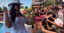 Paolla Oliveira inicia comemorações de festas juninas e mostra beijão em Diogo Nogueira