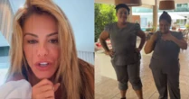 Poliana Rocha chama atenção das funcionárias e propõe dieta: 'Tudo que eu comer, elas vão comer'