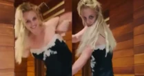 Britney Spears foge de encontro e dança sozinha no banheiro; veja o vídeo