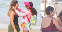 Spoiler de 'Vale Tudo' em flagra! Falida após golpe de Odete, Raquel vende sanduíche na praia e é flagrada por Heleninha e Celina