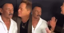 Gente? Leonardo tasca beijão em criador de conteúdo, que se revolta: 'Vá se lascar'