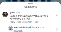 Katy Perry: equipe barra transmissão do show no Rock in Rio Lisboa para o Brasil