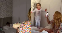 UAU! Filha de Virginia completa 3 anos e é acordada com bolo e visita especial