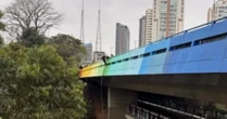 Proibidos em SP, empresas oferecem saltos radicais e rapel no Viaduto Sumaré