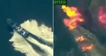 Trump divulga vídeo de ataque letal a embarcação que diz ser 'filiada a organização terrorista que realizava narcotráfico'