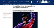 Oliver Tree: Imprensa internacional repercute morte de cantor no Brasil