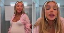 Brunna, esposa de Ludmilla, exibe barrigão de gravidez e desabafa sobre mudanças no corpo: 'Não imaginava que escurecia tanto'
