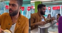 Henrique, dupla de Juliano, é visto vendendo salgados pós show em São Paulo