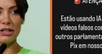 Michelle Bolsonaro denuncia uso de IA por golpistas para pedir dinheiro em seu nome