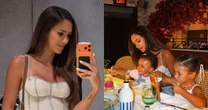 Nos EUA, Bruna Biancardi exibe barriguinha da 3ª gravidez com Neymar