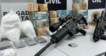 Fuzis, drogas e R$ 500 mil: Operação Casamata desarticula facção na Serra Gaúcha