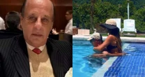 53 anos mais nova, noiva de ex-presidente da CBF faz registro romântico: 'Te amo'