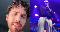 Gustavo Mioto choca com 'volume' durante show: 'Violão na calça'