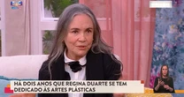 Homenageada na Globo, Regina Duarte abre exposição de suas obras em Portugal