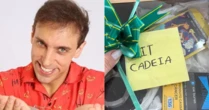 Léo Lins mostra 'kit cadeia' após ser condenado: 'Vou processar'